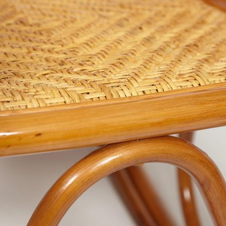 Кресло-качалка MILANO (разборная) / без подушки /, ротанг top quality, 58x136x103 см, Cognac (коньяк)
