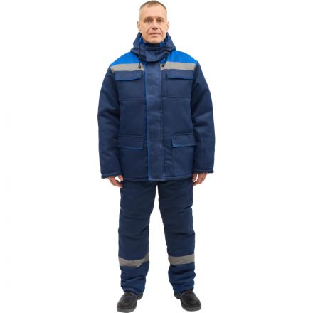 Костюм рабочий зимний муж з12-КПК с СОП син/вас 48-50/182-188 Костюм рабочий зимний муж з12-КПК с СОП син/вас 48-50/182-188