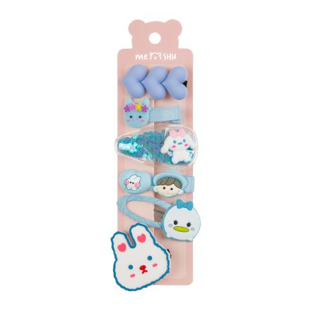 Заколки для волос MESHU, голубые, 6шт., европодвес Заколки для волос MESHU, голубые, 6шт., европодвес