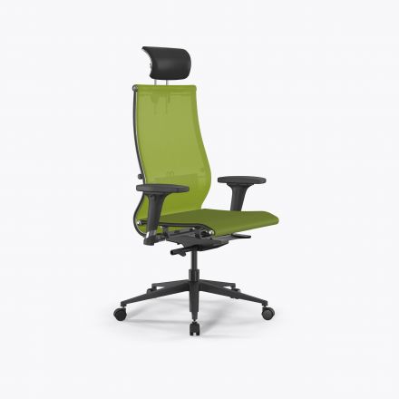 Кресло SynchroSit 10 B2-107D - T /Km00/Nb00/D02P/H13mL-2D(M23.B11.G19.W02) Лайм