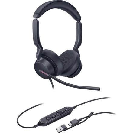 Гарнитура Yealink UH46 Dual UC USB-C/A, проводная, HD, LED,USB-C/A