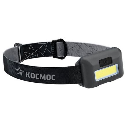 Фонарь налобный КОСМОС, 3 Вт СОВ, 3 режима, питание 3хAAА (в комплект не входят), KOC-H101-COB Фонарь налобный КОСМОС, 3 Вт СОВ, 3 режима, питание 3хAAА (в комплект не входят), KOC-H101-COB
