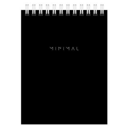 Блокнот МАЛЫЙ ФОРМАТ А6 108х145 мм, 40 л., гребень, картон, клетка, BRAUBERG "Minimal Classic", 116428 Блокнот МАЛЫЙ ФОРМАТ А6 108х145 мм, 40 л., гребень, картон, клетка, BRAUBERG "Minimal Classic", 116428