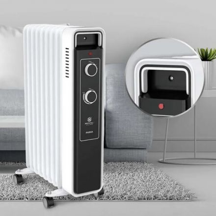 Обогреватель масляный ROYAL CLIMA ROR-PR9-2000M, 2000 Вт, 9 секций, белый Обогреватель масляный ROYAL CLIMA ROR-PR9-2000M, 2000 Вт, 9 секций, белый