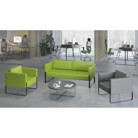 Кресло EF_Тренд , черный к/з Р2 euroline 9100