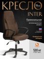 Кресло TetChair Интер/Inter (24) кож/зам/флок/ткань, коричневый, 36-36/6/TW-24
