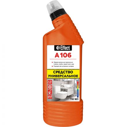 Чистящее средство для удаления различных загрязнений Effect Alfa 106 0.75 л (концентрат) Чистящее средство для удаления различных загрязнений Effect Alfa 106 0.75 л (концентрат)