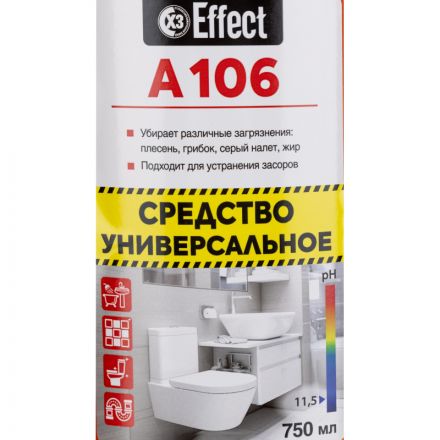 Чистящее средство для удаления различных загрязнений Effect Alfa 106 0.75 л (концентрат) Чистящее средство для удаления различных загрязнений Effect Alfa 106 0.75 л (концентрат)