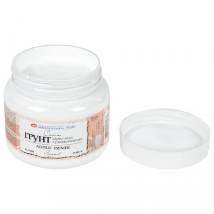 Грунт акриловый "Сонет", белый, баночка 500 мл, Невская Палитра, 2124915 Грунт акриловый "Сонет", белый, баночка 500 мл, Невская Палитра, 2124915