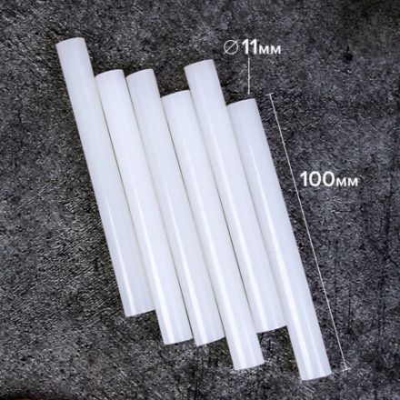 Клеевые стержни, диаметр 11 мм, длина 100 мм, белые, комплект 6 штук, BRAUBERG, европодвес, 670298 Клеевые стержни, диаметр 11 мм, длина 100 мм, белые, комплект 6 штук, BRAUBERG, европодвес, 670298