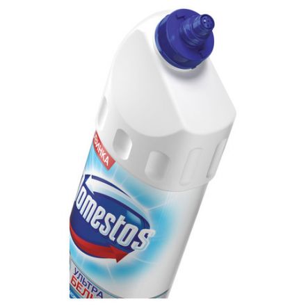 Средство для уборки туалета 1 л, ДОМЕСТОС "Эксперт сила 7", "Ультра Белый"