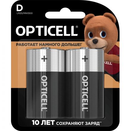 Батарейка OPTICELL D 2шт/уп Батарейка OPTICELL D 2шт/уп