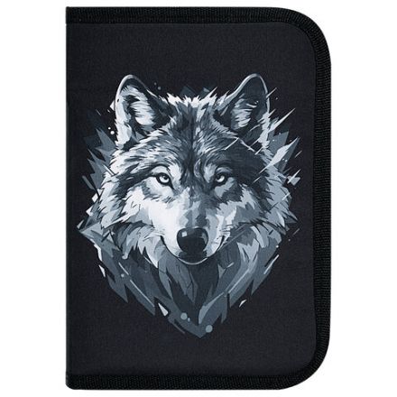 Пенал BRAUBERG, 1 отделение, полиэстер, 21х14 см, "Gray wolf", 273520 Пенал BRAUBERG, 1 отделение, полиэстер, 21х14 см, "Gray wolf", 273520