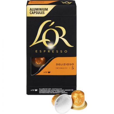 Капсулы для кофемашин Lor Delizioso Espresso (10 штук в упаковке)