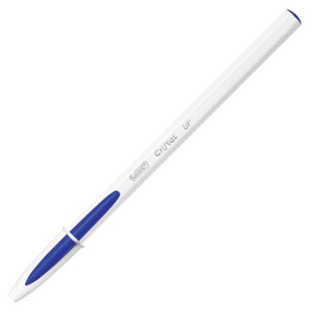 Ручка шариковая BIC "Cristal UP", СИНЯЯ, корпус белый, узел 1,2 мм, линия письма 0,35 мм, 949879