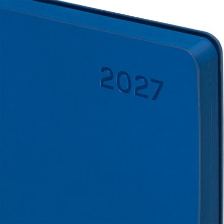 Ежедневник датированный 2027 Attache СОФТ ТАЧ А5 140х200мм 168л синий