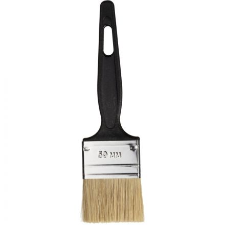 Кисть флейцевая Стандарт, 50x6, нат. щетина,пластик.ручка//Сибртех(82504)