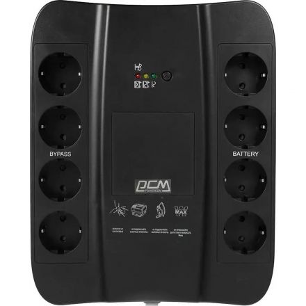 ИБП Powercom SPD-850U 850Вт/510W Лин-инт. 8xEURO ИБП Powercom SPD-850U 850Вт/510W Лин-инт. 8xEURO
