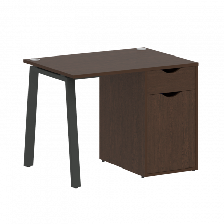 Home Office Стол письменный VR.SP-3-98.1.A Венге/Антрацит металл 980*720*750