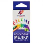 Мелки восковые Луч Классика круглые 6 цветов