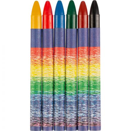 Мелки восковые Луч Классика круглые 6 цветов Мелки восковые Луч Классика круглые 6 цветов