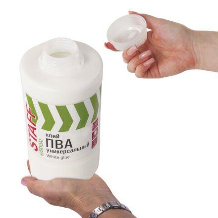 Клей ПВА универсальный 2,3 кг (бумага, картон, дерево), STAFF, 606433 Клей ПВА универсальный 2,3 кг (бумага, картон, дерево), STAFF, 606433