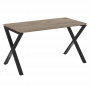 Loft Стол рабочий VR.L-SRX-3.7 Тиквуд тёмный/Чёрный металл 1380*720*750
