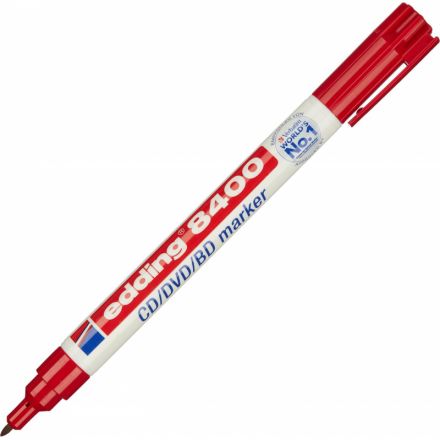 Маркер для CD Edding E-8400/2 красный (толщина линии письма 0.5-1мм)