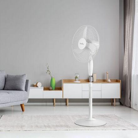 Вентилятор напольный, 3 режима, BALLU BFF–806, d=43 см, 40 Вт, белый, НС-1405127 Вентилятор напольный, 3 режима, BALLU BFF–806, d=43 см, 40 Вт, белый, НС-1405127