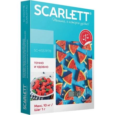 Весы кухонные Scarlett SC-KS57P78, Арбуз