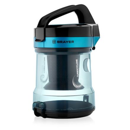 Пылесос BRAYER BR4200 с контейнером "циклон", 1800 Вт, мощность всасывания 400 Вт, черный/синий