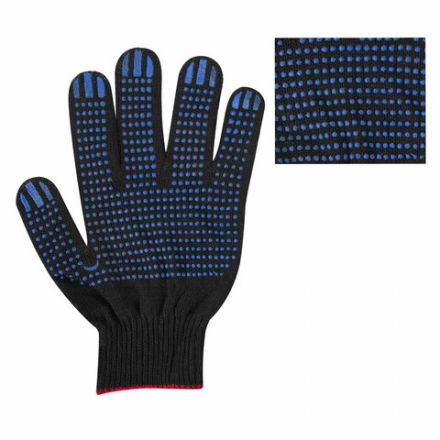 Перчатки хлопчатобумажные, КОМПЛЕКТ 100 ПАР, 10 класс, 40-42 г, 116 текс, ПВХ-точка, LAIMA ЛЮКС ЧЕРНЫЕ, 608677 Перчатки хлопчатобумажные, КОМПЛЕКТ 100 ПАР, 10 класс, 40-42 г, 116 текс, ПВХ-точка, LAIMA ЛЮКС ЧЕРНЫЕ, 608677