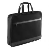 Сумка деловая OfficeSpace "Ancona" ткань, черный, 2 отделения, молния Сумка деловая OfficeSpace "Ancona" ткань, черный, 2 отделения, молния