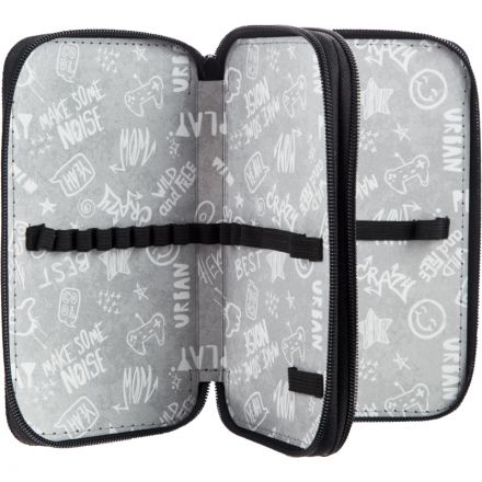 Пенал №1School Football 2 отд., ламинат, выборочный лак, 190x110 мм, ПКК 11