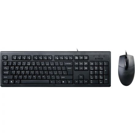 Набор клавиатура+мышь A4Tech KRS-8372 клав:черный мышь:черный USB