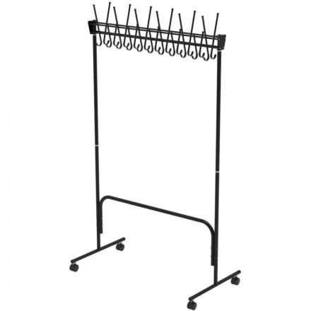 Вешалка TI_гардеробная СКР черная на колесиках Вешалка TI_гардеробная СКР черная на колесиках