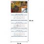 Календарь настенный 3-х блочный 2027 Моне, 4 спир, 4 постера