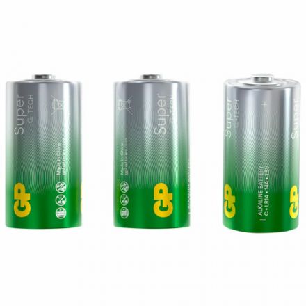 Батарейки КОМПЛЕКТ 2 шт., GP Super G-Tech, С (LR14, 14А), алкалиновые, в пленке, 14A-OS2 Батарейки КОМПЛЕКТ 2 шт., GP Super G-Tech, С (LR14, 14А), алкалиновые, в пленке, 14A-OS2