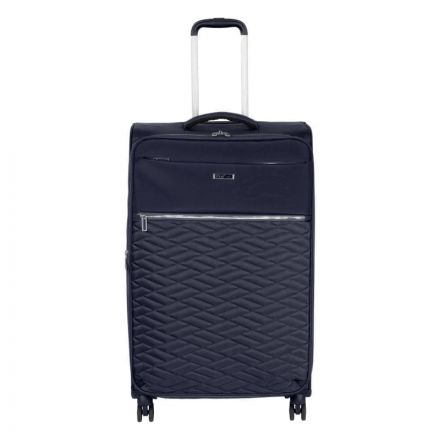 Чемодан Р2007 (3-ой) Navi синий (28) тканевый облегченный большой Чемодан Р2007 (3-ой) Navi синий (28) тканевый облегченный большой
