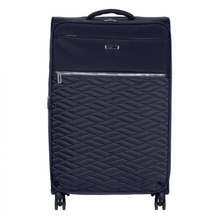 Чемодан Р2007 (3-ой) Navi синий (28) тканевый облегченный большой Чемодан Р2007 (3-ой) Navi синий (28) тканевый облегченный большой