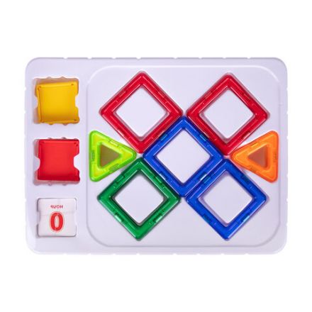 Магнитный конструктор MAGNETIC BLOCKS-19, 19 деталей, BRAUBERG KIDS, 663843 Магнитный конструктор MAGNETIC BLOCKS-19, 19 деталей, BRAUBERG KIDS, 663843