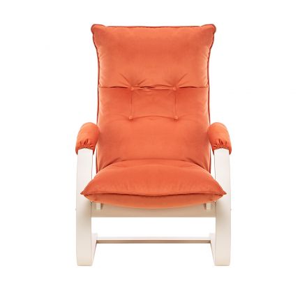 Кресло-трансформер Leset Монако, Слоновая кость, V39 оранжевый, Ткань Велюр