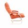 Кресло-трансформер Leset Монако, Слоновая кость, V39 оранжевый, Ткань Велюр