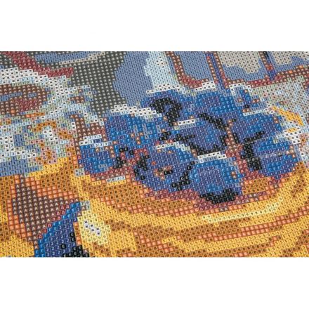 Алмазная мозаика 30x40см(частичное заполнение)Черничные панкейкиАм-038
