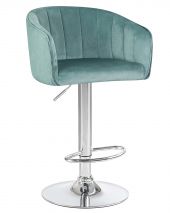 Стул барный DOBRIN DARCY, мятный велюр (1922-8) Стул барный DOBRIN DARCY, мятный велюр (1922-8)