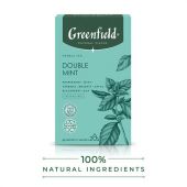 Чай GREENFIELD Natural Tisane "Double Mint" травяной, 20 пирамидок по 1,8 г, 1758-08 Чай GREENFIELD Natural Tisane "Double Mint" травяной, 20 пирамидок по 1,8 г, 1758-08