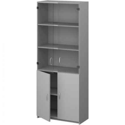 Шкаф SP Бюджет дв.ст+д 2553.030.030 (651,879,655,670) 716х349х1810 Серый