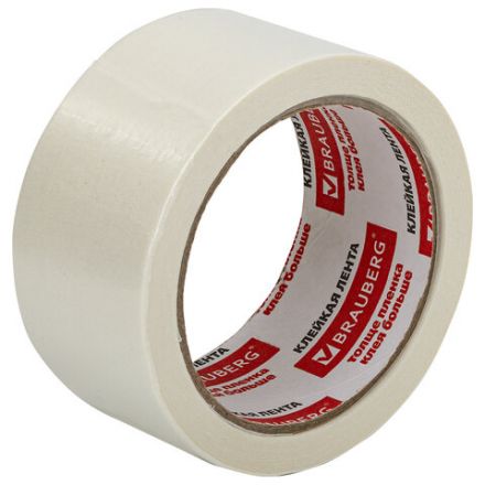 Клейкая лента малярная креппированная 48 мм x 25 м (реальная длина!), профессиональная, BRAUBERG, 226428 Клейкая лента малярная креппированная 48 мм x 25 м (реальная длина!), профессиональная, BRAUBERG, 226428