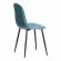 Стул Tetchair BREEZE (mod. 4724) вельвет/металл, 44 х 53 х 87 см, Light pale green (тёмно-бирюзовый ) HLR60 / черный