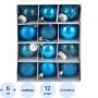 Набор шаров ёлочных Ожидание 12 шт 6 см, голубой НШ-1511